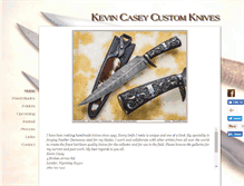 Tablet Screenshot of kevincaseycustomknives.com